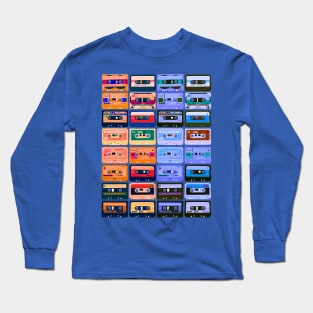 Retro Cassette Tapes Long Sleeve T-Shirt